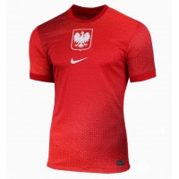 Echipament fotbal Polonia Tricou Deplasare European 2024 maneca scurta